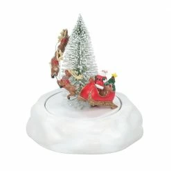 The Christmas Palace VILLAGE ANIMATED ACCESSORY CHRISTMAS EVE SLEIGH Department 56