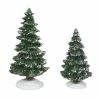 The Christmas Palace VILLAGE ACCESSORY CHRISTMAS SPRUCES SET OF 2