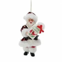 The Christmas Palace POSSIBLE DREAMS 6" CARDINAL SANTA ORNAMENT