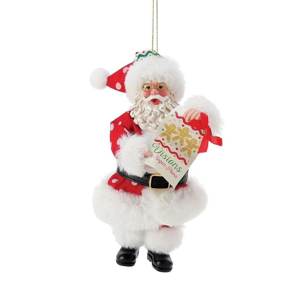 Discount β The β Christmas Palace POSSIBLE DREAMS 6" VISIONS OF SUGAR PLUMS SANTA ORNAMENT β Christmas Ornaments π 1 The Christmas Palace POSSIBLE DREAMS 6" VISIONS OF SUGAR PLUMS SANTA ORNAMENT Christmas Ornaments