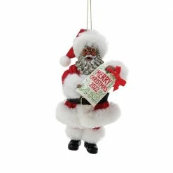 The Christmas Palace Christmas Ornaments POSSIBLE DREAMS 6" MERRY CHRISTMAS 2022 ORNAMENT AFRICAN AMERICAN