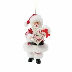 The Christmas Palace POSSIBLE DREAMS 6" FURRY & BRIGHT ORNAMENT