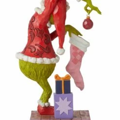 The Christmas Palace 8" THE GRINCH STEALING ORNAMENTS Department 56