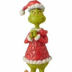 The Christmas Palace THE GRINCH WITH A LARGE HEART ORNAMENT