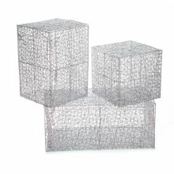 Top 10 π₯ The π Christmas Palace 12" X 8" SILVER GLITTER MESH BOX π 7 The Christmas Palace 12