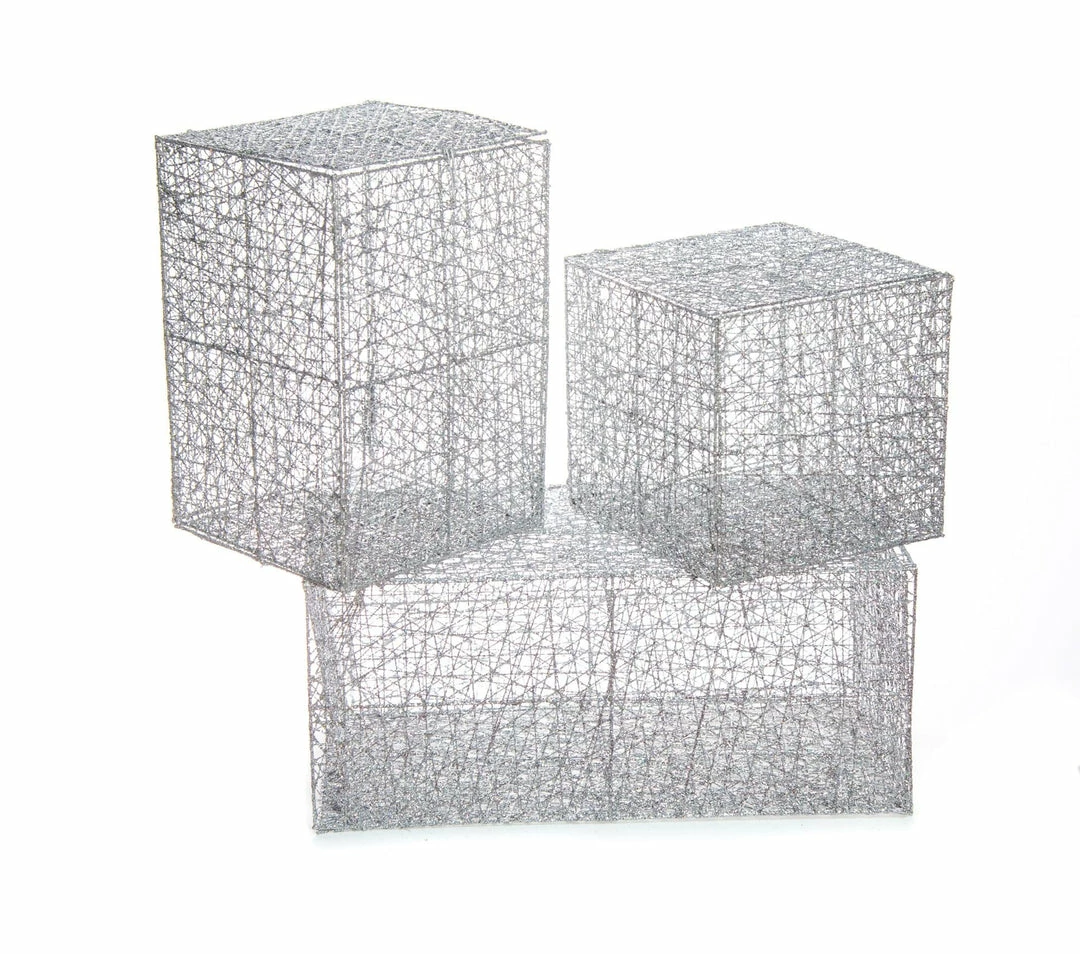 Top 10 π₯ The π Christmas Palace 12" X 8" SILVER GLITTER MESH BOX π 4 The Christmas Palace 12" X 8" SILVER GLITTER MESH BOX