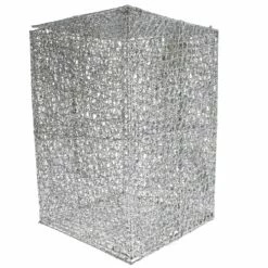 The Christmas Palace 12" X 8" SILVER GLITTER MESH BOX