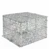The Christmas Palace 4" X 6" SILVER MESH BOX Hats & Boxes