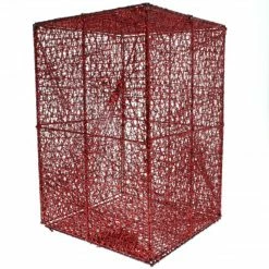The Christmas Palace 12" X 8" RED MESH BOX