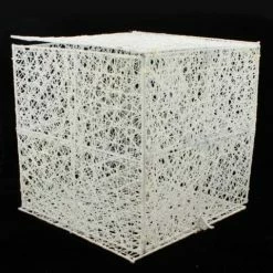 The Christmas Palace 8" X 8" WHITE MESH BOX