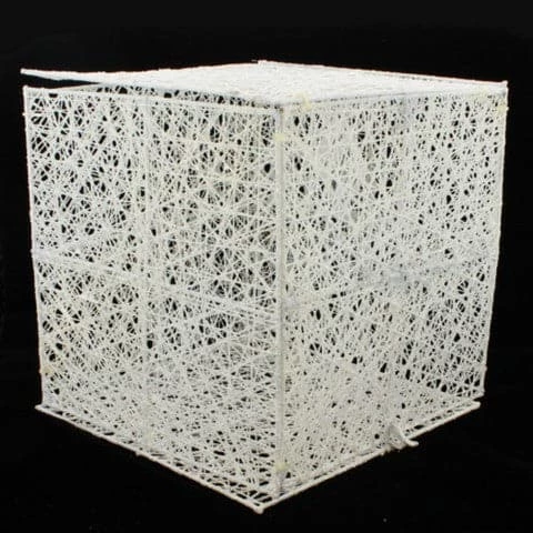 Wholesale π― The π Christmas Palace 8" X 8" WHITE MESH BOX π 1 The Christmas Palace 8" X 8" WHITE MESH BOX