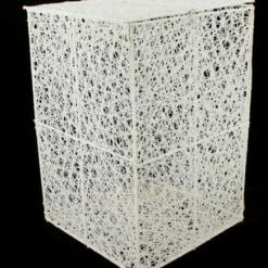 The Christmas Palace 12" X 8" WHITE MESH BOX Hats & Boxes