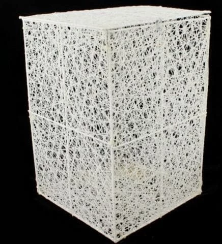 Buy π The π Christmas Palace 12" X 8" WHITE MESH BOX Hats & Boxes 𧨠1 The Christmas Palace 12" X 8" WHITE MESH BOX Hats & Boxes