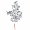 The Christmas Palace Stems & Picks 25" SNOW PINE SPRAY SET OF 6