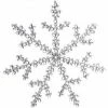 The Christmas Palace Christmas Ornaments 17" SILVER JEWELED SNOWFLAKE ORNAMENT