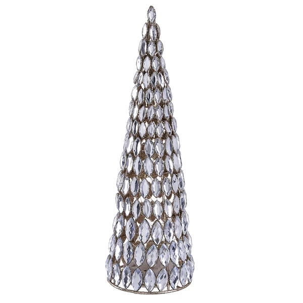 Budget π₯° The π Christmas Palace Table Tops 15" BATTERY OPERATED RHINESTONE GOLD CONE TREE π 2 The Christmas Palace Table Tops 15" BATTERY OPERATED RHINESTONE GOLD CONE TREE