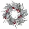 The Christmas Palace 24" SNOWY BERRY LEAF MAGNOLIA WREATH UNLIT Wreaths