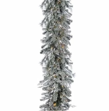 Best reviews of 𧨠The π Christmas Palace 9 FT X 20" SNOW FLOCKED GARLAND PRELIT 100 LED Garlands π₯ 1 The Christmas Palace 9 FT X 20" SNOW FLOCKED GARLAND PRELIT 100 LED Garlands