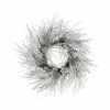 The Christmas Palace 24" SNOW PINE WREATH WITH CONES UNLIT