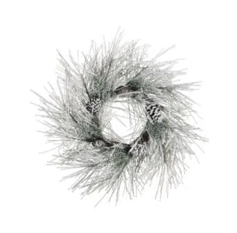 New π The π Christmas Palace 24" SNOW PINE WREATH WITH CONES UNLIT β¨ 1 The Christmas Palace 24" SNOW PINE WREATH WITH CONES UNLIT