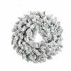 The Christmas Palace Wreaths 30" FLOCKED BLACKMORE SNOW PINE WREATH UNLIT