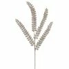 The Christmas Palace 32" TIFFANY GOLD GLITTERED FERN SPRAY SET OF 6 Stems & Picks