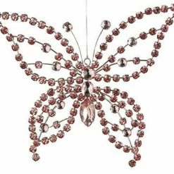 The Christmas Palace Christmas Ornaments 7" RHINESTONE BUTTERFLY ORNAMENT