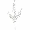 The Christmas Palace 24" WHITE PEARL SPRAY PICK SET OF 6 Stems & Picks