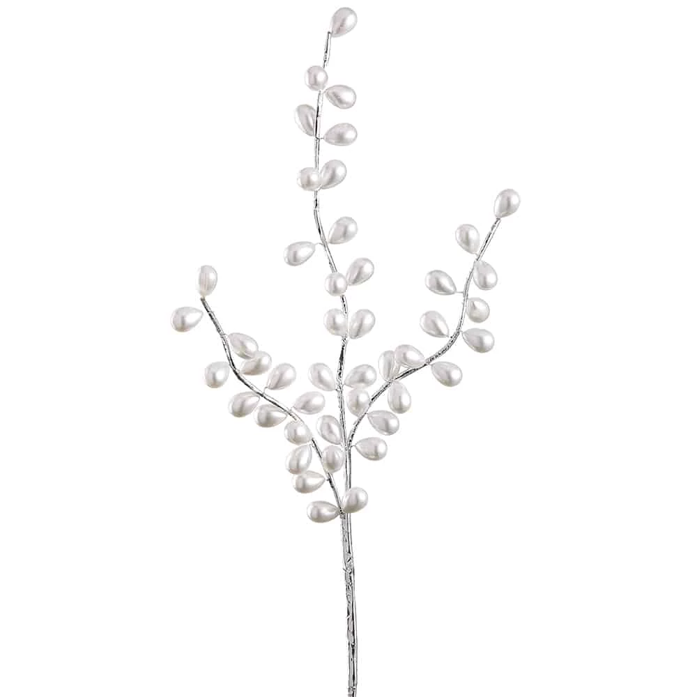 Deals π The π Christmas Palace 24" WHITE PEARL SPRAY PICK SET OF 6 Stems & Picks π 1 The Christmas Palace 24" WHITE PEARL SPRAY PICK SET OF 6 Stems & Picks