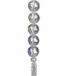The Christmas Palace Christmas Ornaments 13" CRYSTAL DROP WITH TASSEL ORNAMENT SET OF 6