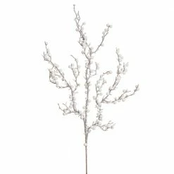 The Christmas Palace Stems & Picks 35" WHITE SNOW BERRY SPRAY SET OF 6
