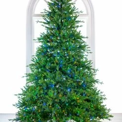 The Christmas Palace 10 FT RUSSIAN PRE LIT CLEAR & MULTI COLOR LED LIGHTS CHRISTMAS TREES