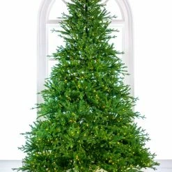 The Christmas Palace 12 FT RUSSIAN PRE LIT CLEAR & MULTI COLOR LED LIGHTS CHRISTMAS TREES