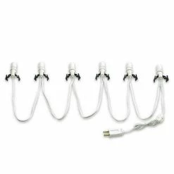 The Christmas Palace VILLAGE ACCESSORY 6 SOCKET LIGHT SET WITH BULBS