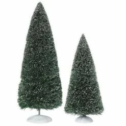 The Christmas Palace Department 56 VILLAGE ACCESSORY BAG-O-FROSTED TOPIARIES PACK OF 2