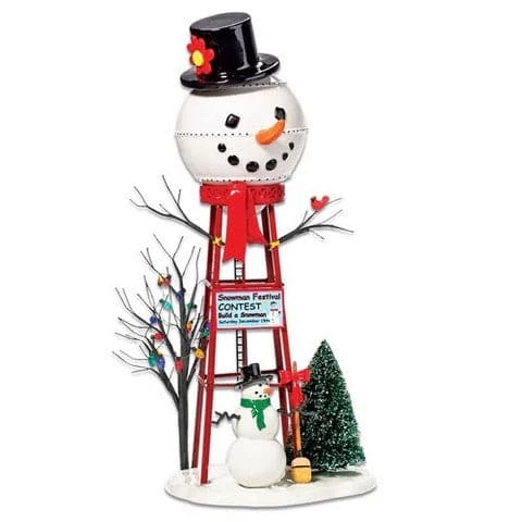 Brand new π The π Christmas Palace VILLAGE ACCESSORY SNOWMAN WATERTOWER π 1 The Christmas Palace VILLAGE ACCESSORY SNOWMAN WATERTOWER