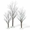 The Christmas Palace Department 56 VILLAGE ACCESSORY FIRST FROST TREES PACK OF 3
