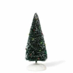 The Christmas Palace VILLAGE ACCESSORY TWINKLE BRITE FROSTED TOPIARY