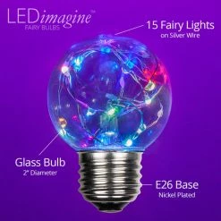 The Christmas Palace G50 MULTI COLOR LED FAIRY BULB