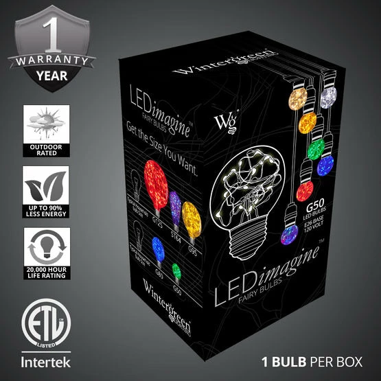 Discount π The β Christmas Palace G50 MULTI COLOR LED FAIRY BULB π 4 The Christmas Palace G50 MULTI COLOR LED FAIRY BULB