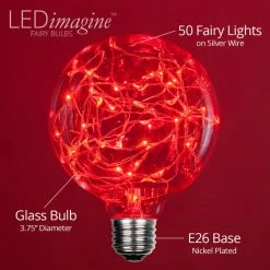 The Christmas Palace G95 RED LED FAIRY BULB