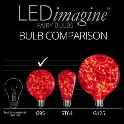 Budget π The π Christmas Palace G95 RED LED FAIRY BULB π 6 The Christmas Palace G95 RED LED FAIRY BULB