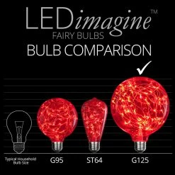 Best Pirce β The π Christmas Palace G125 RED LED FAIRY LIGHT BULB βοΈ 6 The Christmas Palace G125 RED LED FAIRY LIGHT BULB