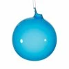 The Christmas Palace 4" AGEIAN SEA BLUE BUBBLEGUM GLASS ORNAMENT SET OF 3 All About The Blues