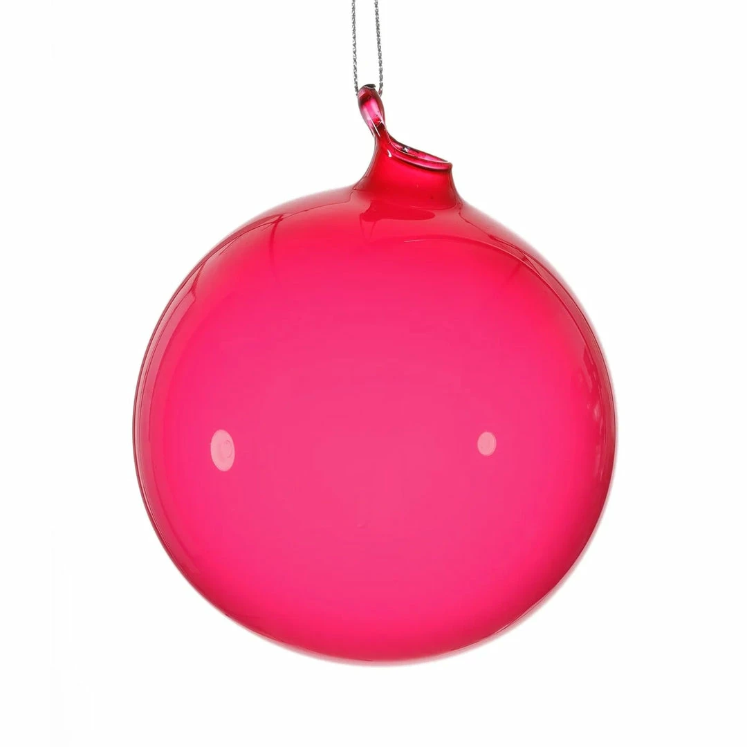Best Sale β¨ The π Christmas Palace 4" LIGHT BERRY BUBBLEGUM GLASS ORNAMENT SET OF 3 π Christmas Ornaments π 1 The Christmas Palace 4" LIGHT BERRY BUBBLEGUM GLASS ORNAMENT SET OF 3 Christmas Ornaments