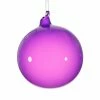 The Christmas Palace Christmas Ornaments 4" PURPLE BUBBLEGUM GLASS ORNAMENT SET OF 3