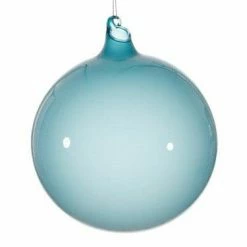 The Christmas Palace 6" DENIUM BLUE BUBBLEGUM BALL ORNAMENT Christmas Ornaments