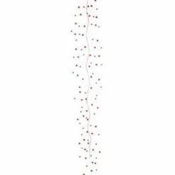 The Christmas Palace 5 FT RED MINI JINGLE BELL GARLAND