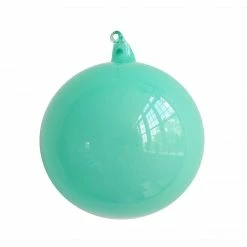 The Christmas Palace 4" TURQUOISE BUBBLEGUM BALL ORNAMENT SET OF 3 Christmas Ornaments