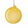The Christmas Palace Christmas Ornaments 6" YELLOW GLASS BUBBLEGUM ORNAMENT
